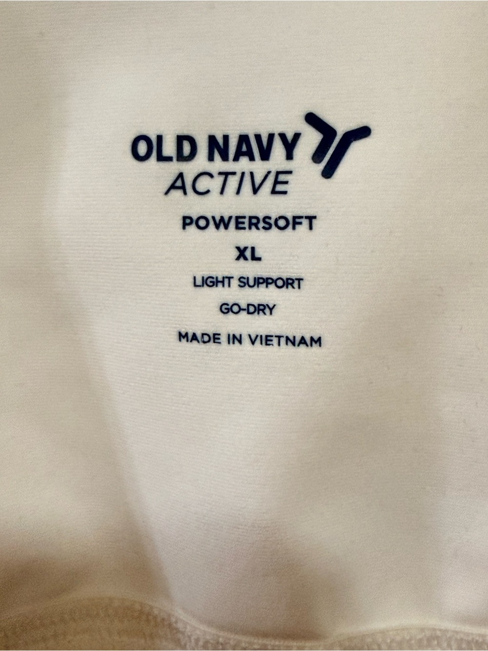 Old Navy White Active Powersoft Sports Bra Top - Picture 3 of 7